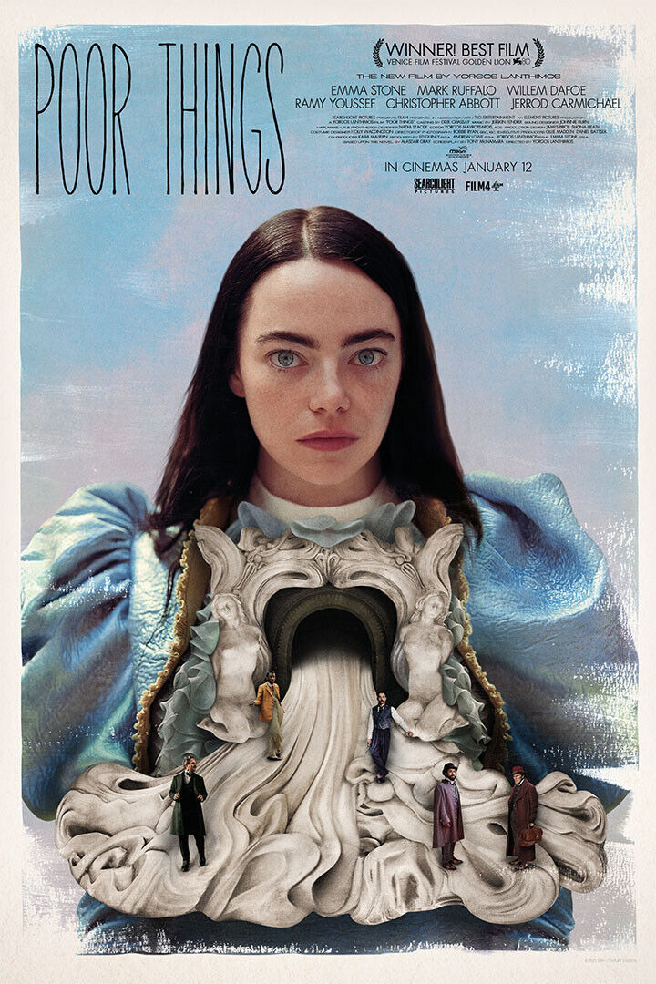 Poor Things Science Fiction Drama Movie Cinema Poster Wall Art Print Home Wall Decor