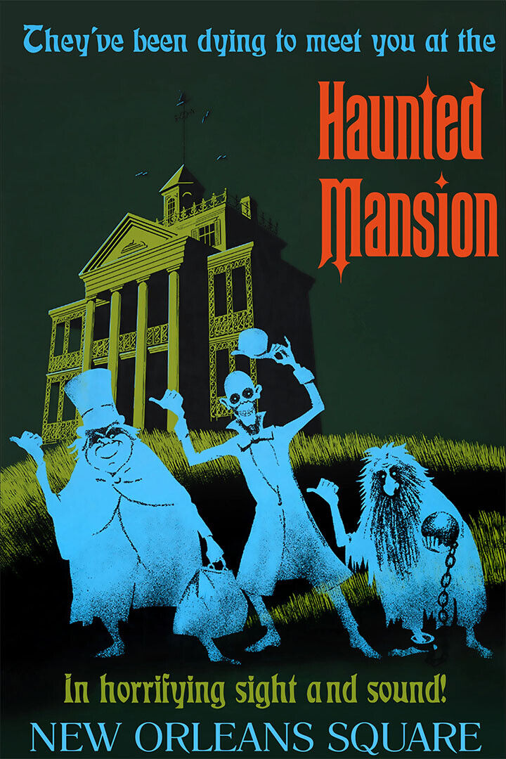 Haunted Mansion Movie Comedy Drama Family Poster Wall Art Print Home Wall Decor