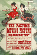 The Pastime Moving Picture Show 1913 Silent Movie Poster Wall Art Print Home Wall Decor