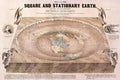 Maps Square Stationary Earth 1893 Flat Earth Map Poster Wall Art Print Home Wall Decor