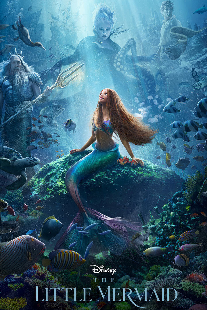 The Little Mermaid Movie Action Family Fantasy Poster Wall Art Print Home Wall Decor