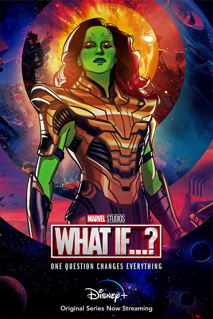 What If...? Full Character Movie 2021 Green Hero Poster Wall Art Print Home Wall Decor