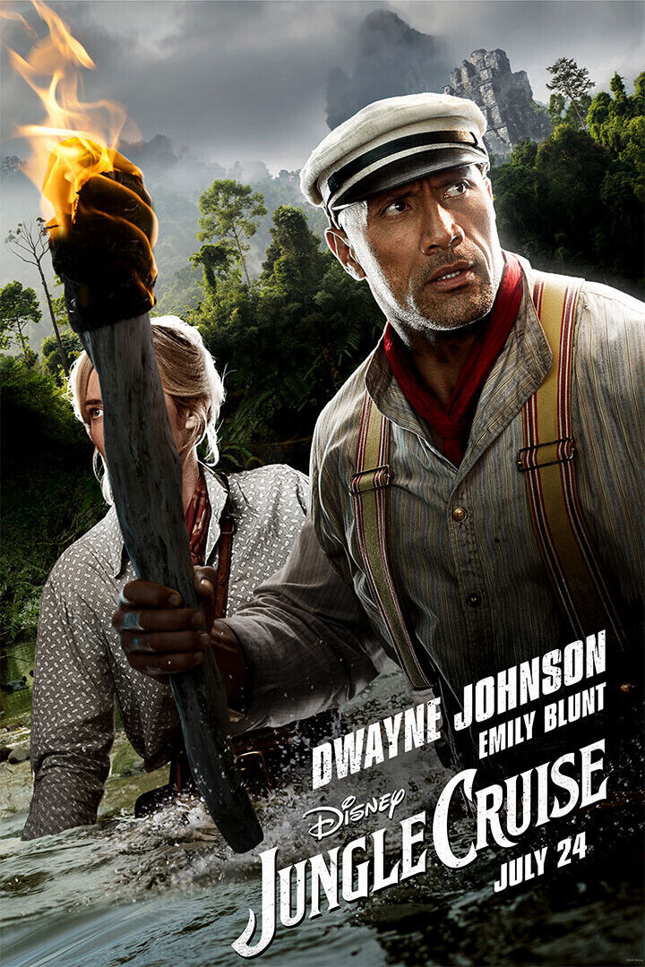 Jungle Cruise Full Character Movie 2021 Action Poster Wall Art Print Home Wall Decor