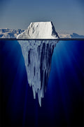 Iceberg Of Success Landscape Motivational Poster Wall Art Print Home Wall Decor