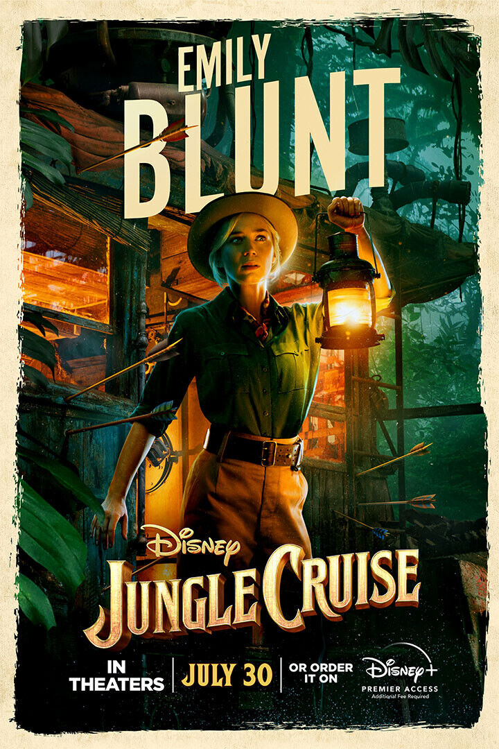 Jungle Cruise Action Fantasy Movie Poster Wall Art Print Home Wall Decor