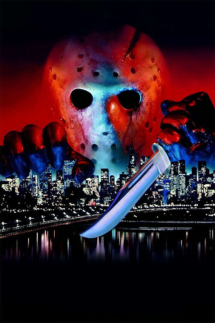 Jason Takes Manhattan Friday The 13th Horror Movie Poster Wall Art Print Home Wall Decor