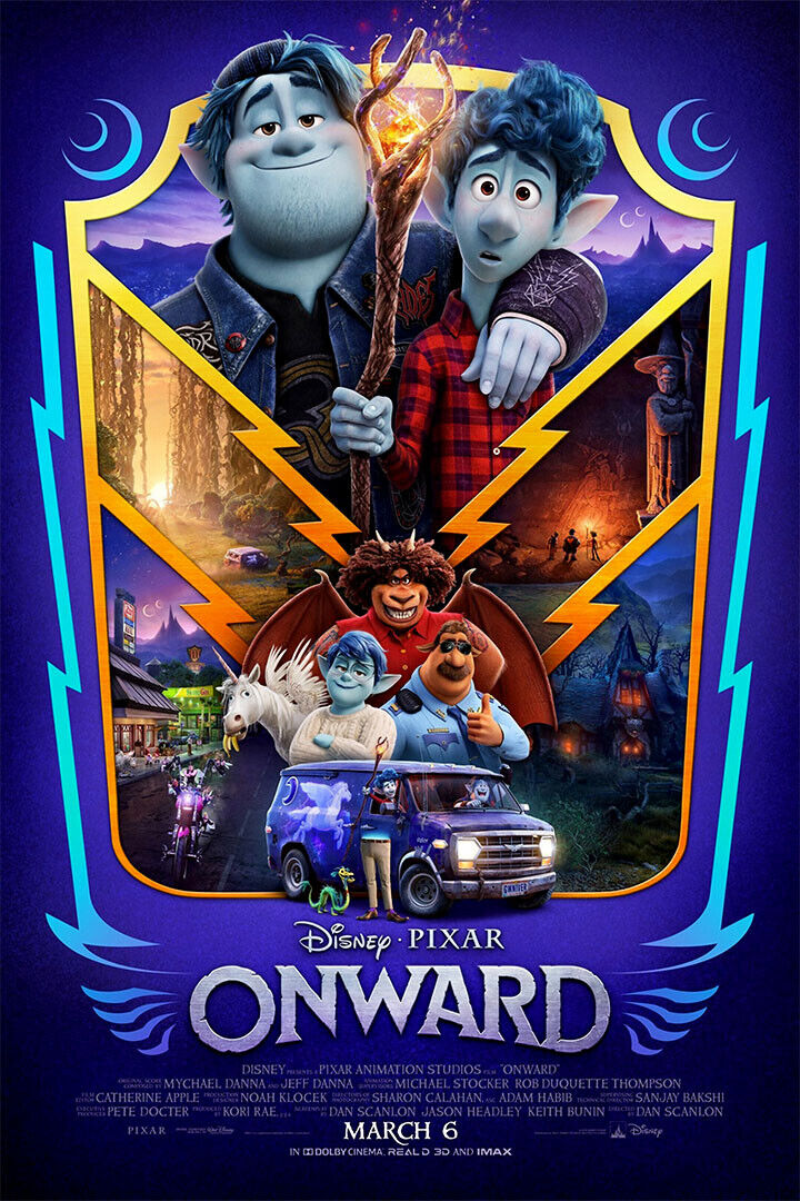 Onward Movie 2020 March Tom Holland Action Comedy Poster Wall Art Print Home Wall Decor