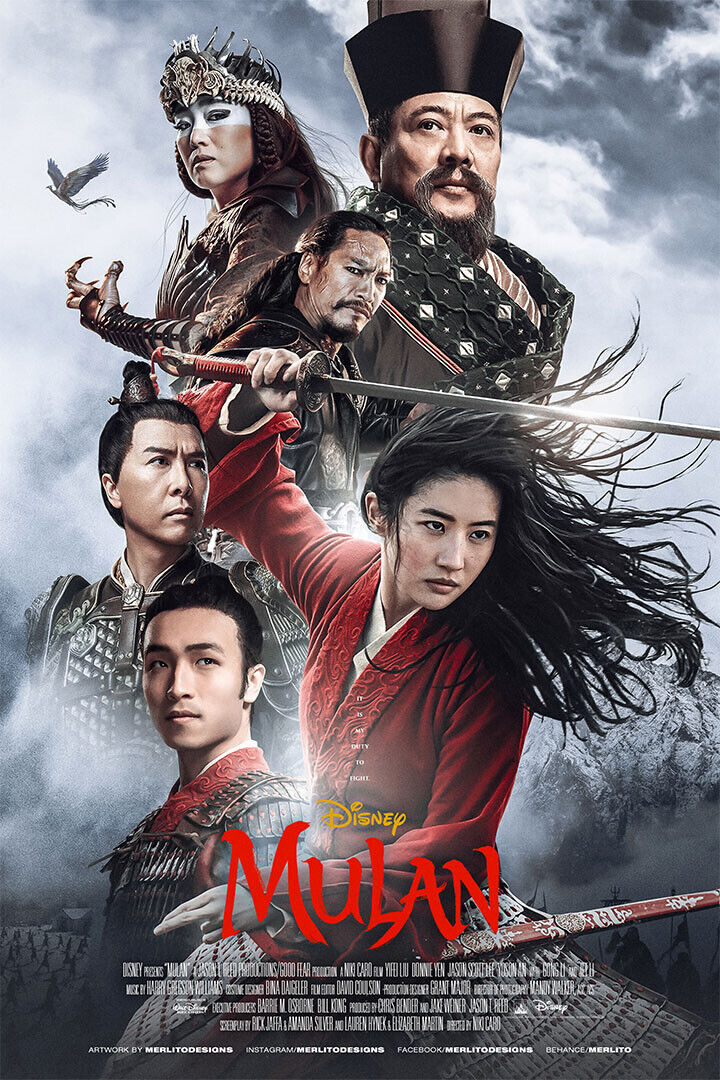 Mulan Movie 2020 Adventure Action Poster Wall Art Print Home Wall Decor