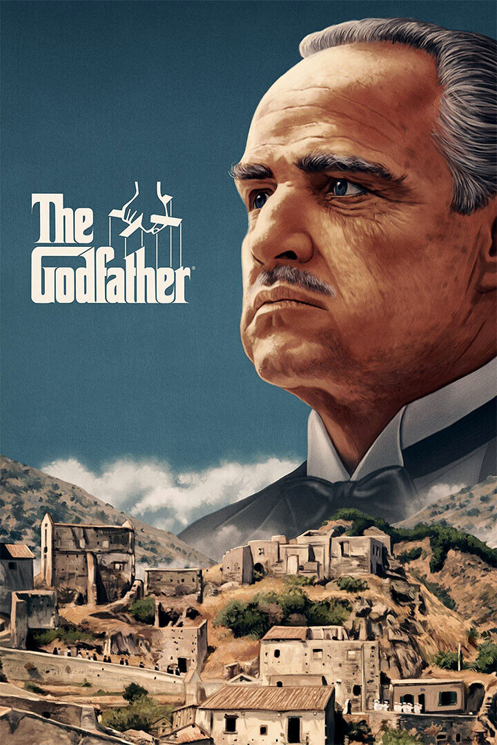 The Godfather Al Pacino Marlon Brando Classic Movie Poster Wall Art Print Home Wall Decor