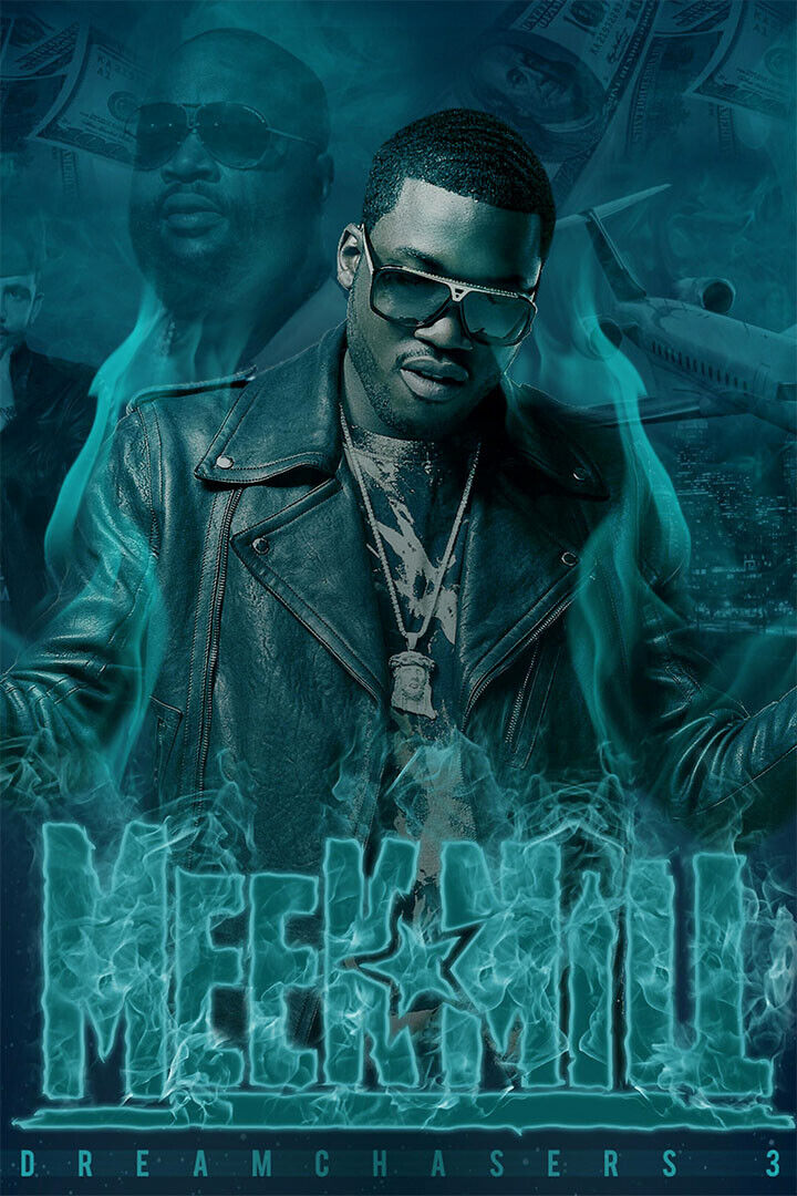 Meek Mill Dc4 Dreamchasers 4 Rap Artist Music 2020 Poster Wall Art Print Home Wall Decor