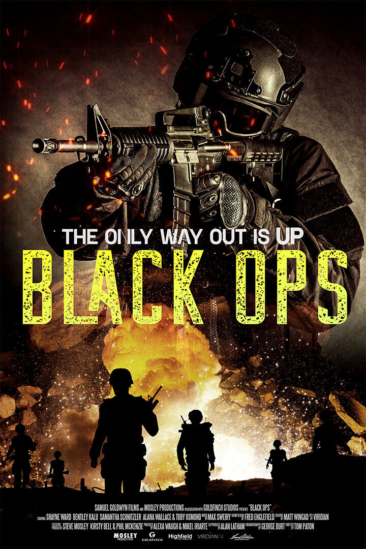 Black Ops Movie The Only Way Out Is Up Horror Action Poster Wall Art Print Home Wall Decor