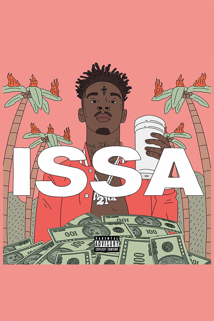 21 Savage Issa Singer Music Album I Was 21 Wild Poster Wall Art Print Home Wall Decor