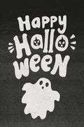 Happy Halloween Poster Boho Ghost Art Halloween Minimalist Print Trendy Fall Wall Decor for Autumn