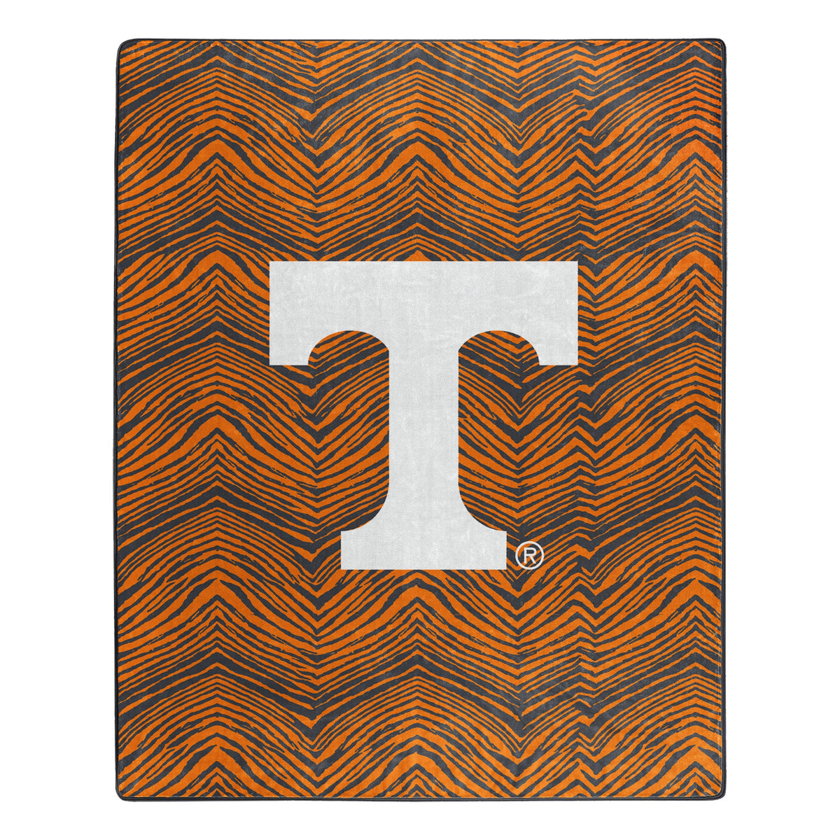 Zubaz x Northwest NCAA Tennessee Volunteers Zubified Raschel Throw Blanket