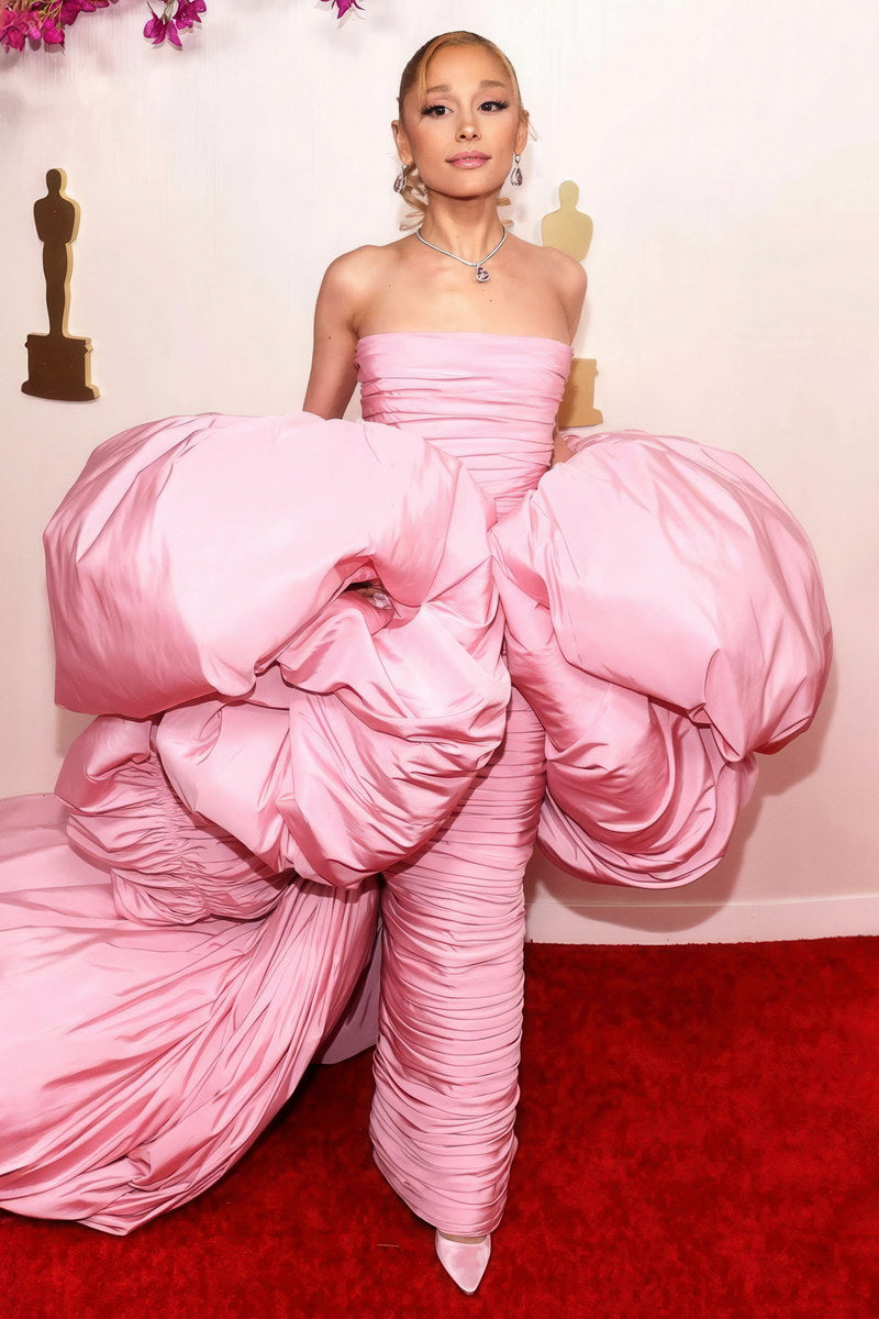 Ariana Grande Oscars 2024 Red Carpet Photo Poster Method Dressing Fashion Print Iconic Fashion Moments Wall Art