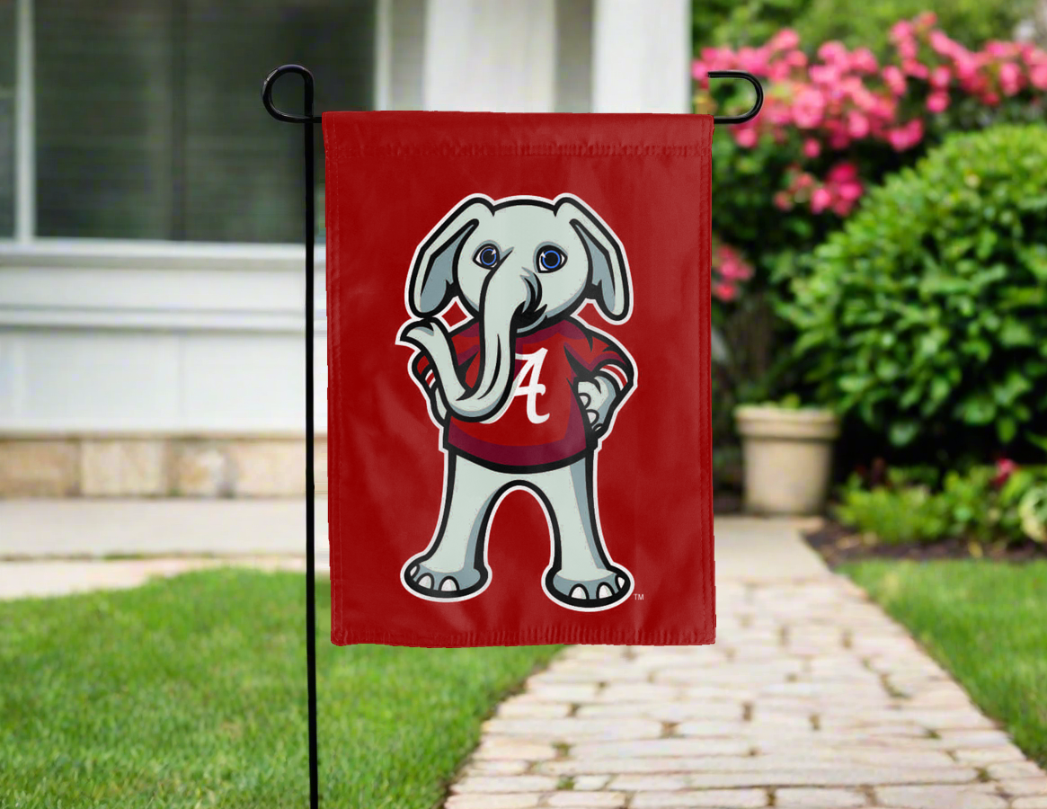 University of Alabama - Big Al Double Sided Garden Flag