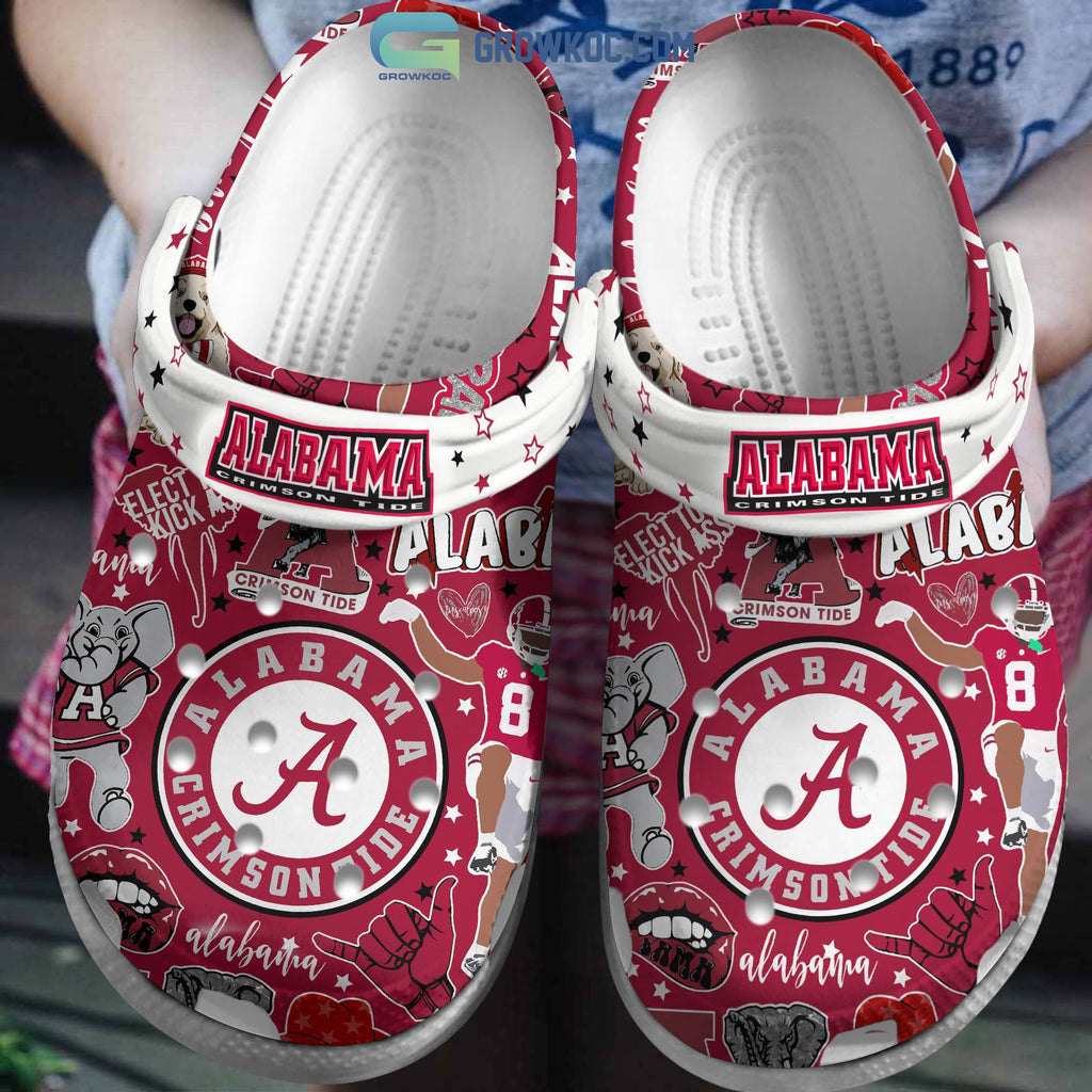 Alabama Crimson Tide NCAA Red Design Crocs