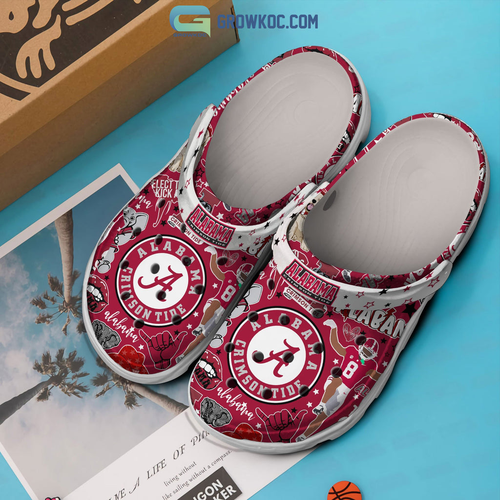 Alabama Crimson Tide NCAA Red Design Crocs