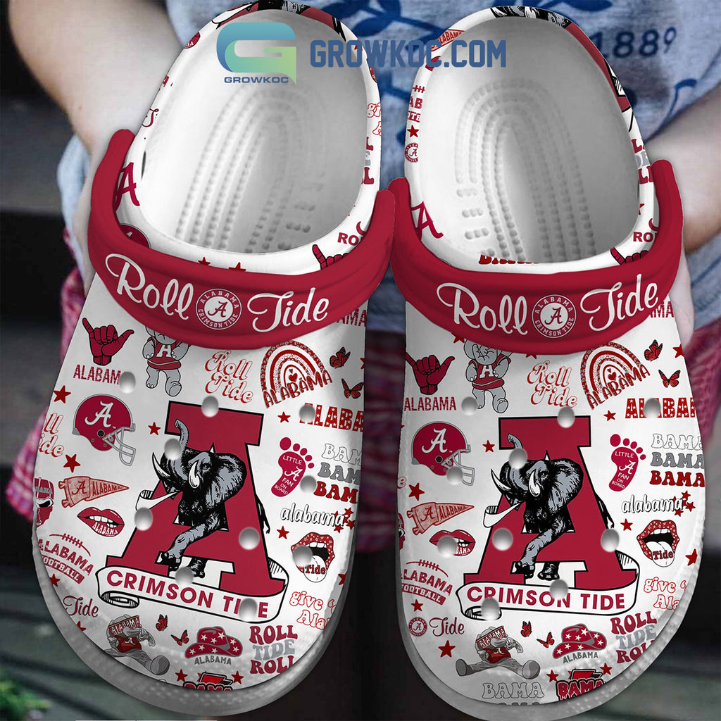 Alabama Crimson Tide Roll Tide Roll Clogs Crocs