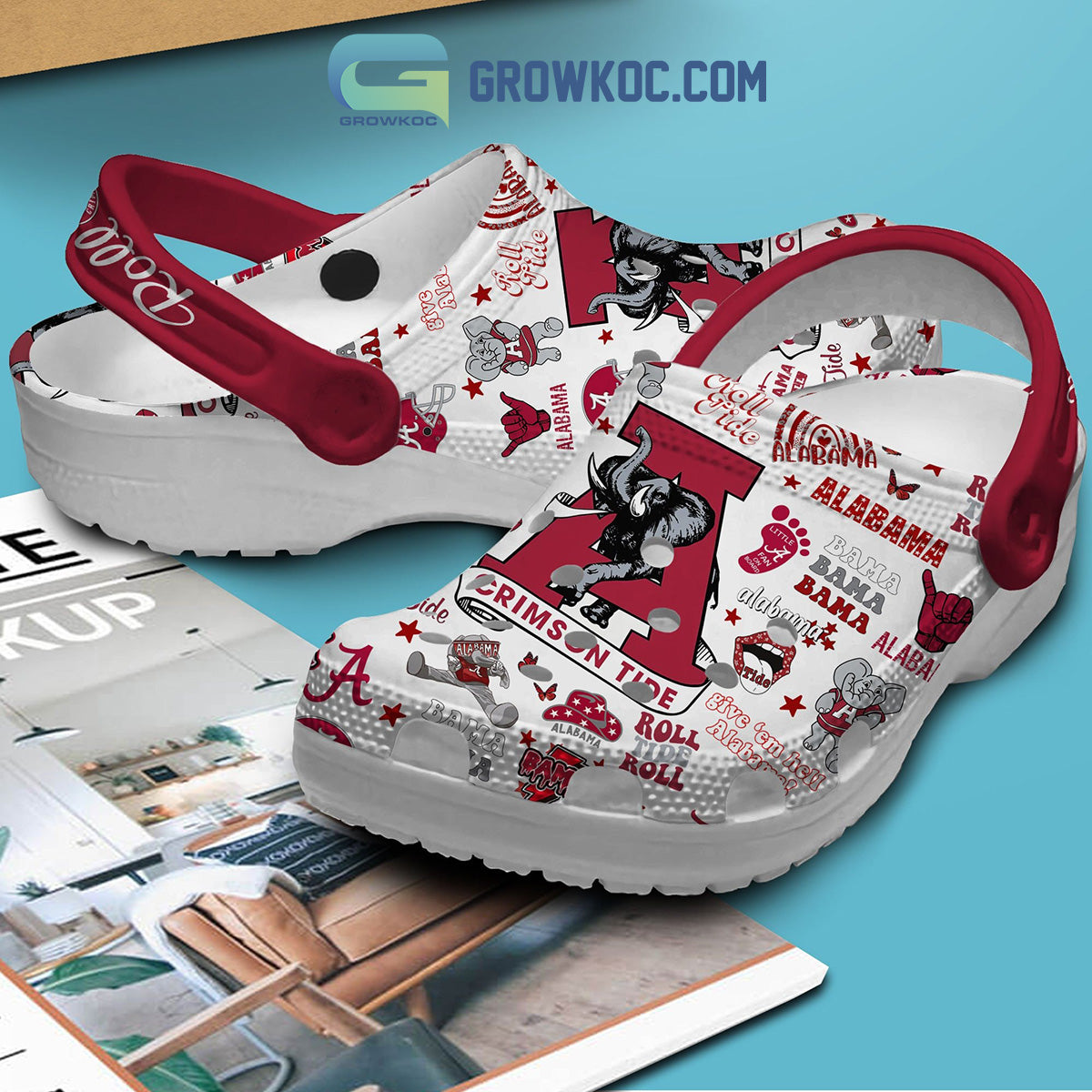 Alabama Crimson Tide Roll Tide Roll Clogs Crocs