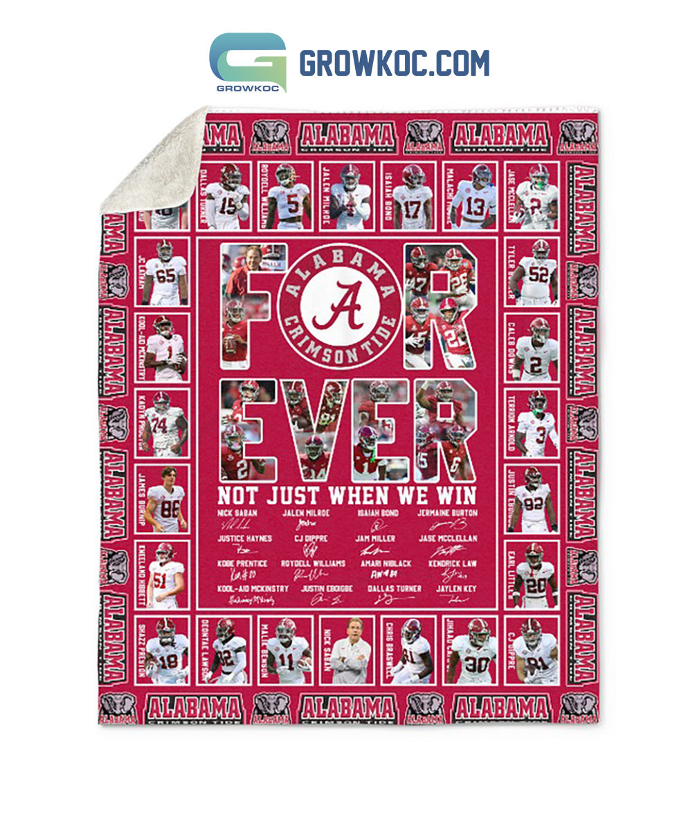 Alabama Crimson Tide fan Forever Fleece Blanket Quilt