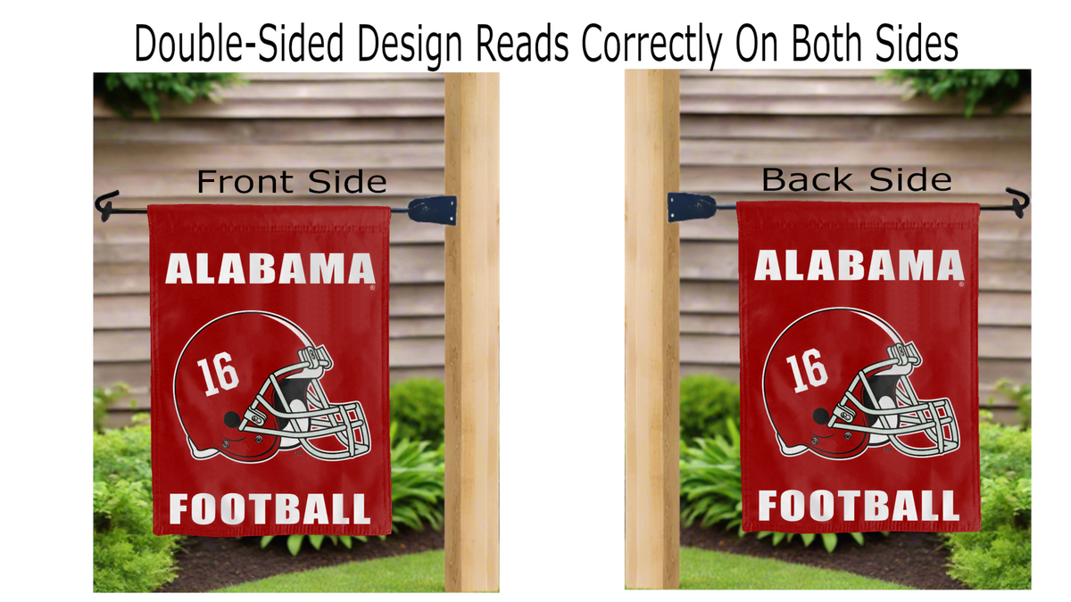 University of Alabama - Football Double Sided Garden Flag