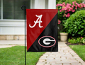 13x18 House Divided Garden Flag with University of Alabama and University of Georgia Logos
