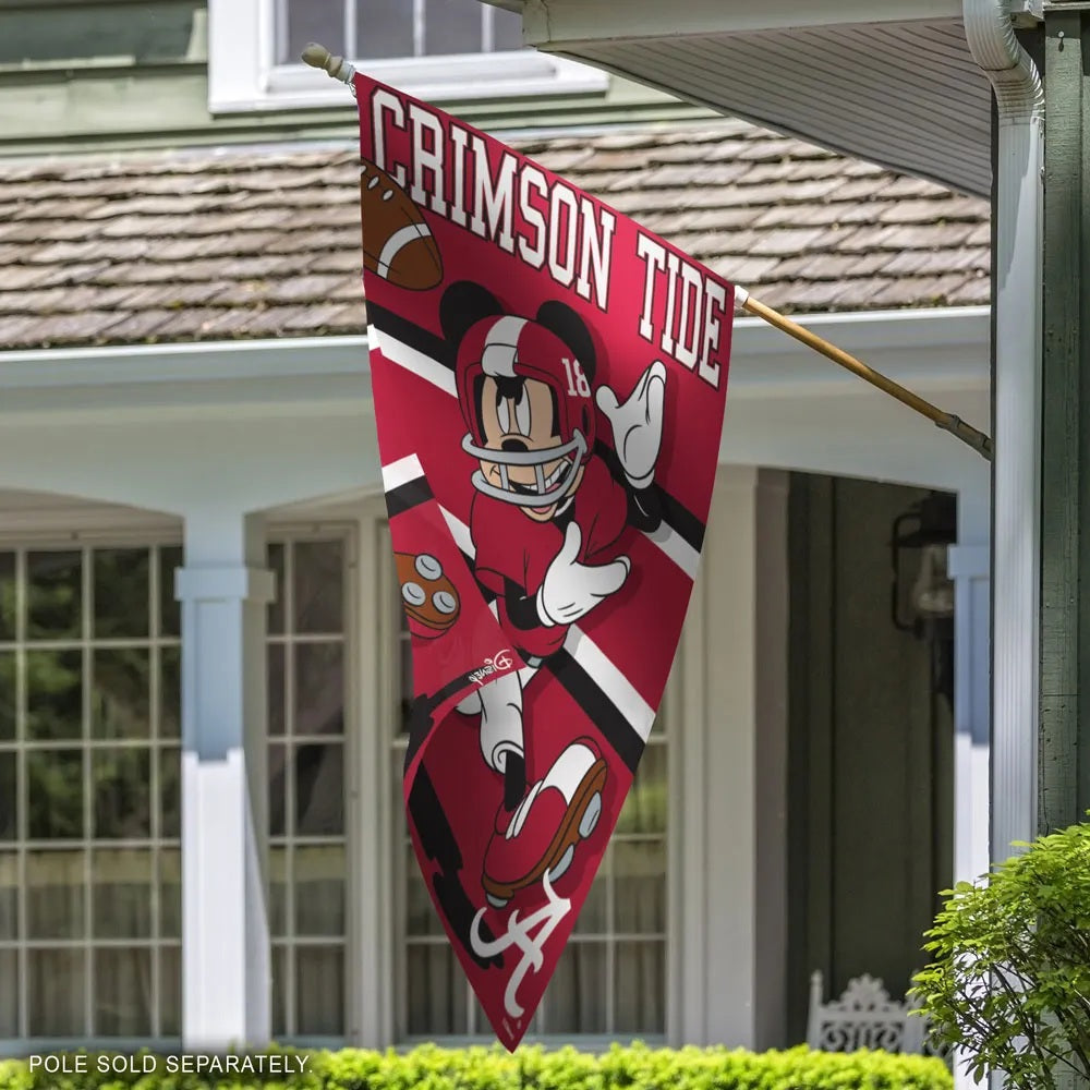 Alabama Mickey Mouse Banner Football Single Sided