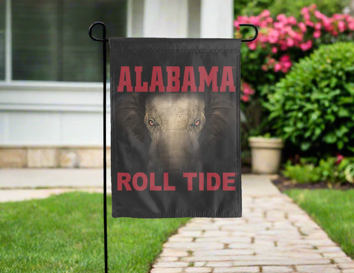 University of Alabama - Roll Tide Black Double Sided Garden Flag