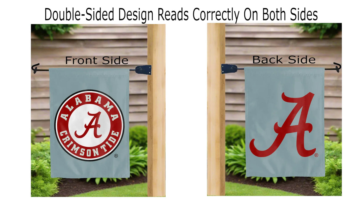 University of Alabama Gray Double Sided Garden Flag