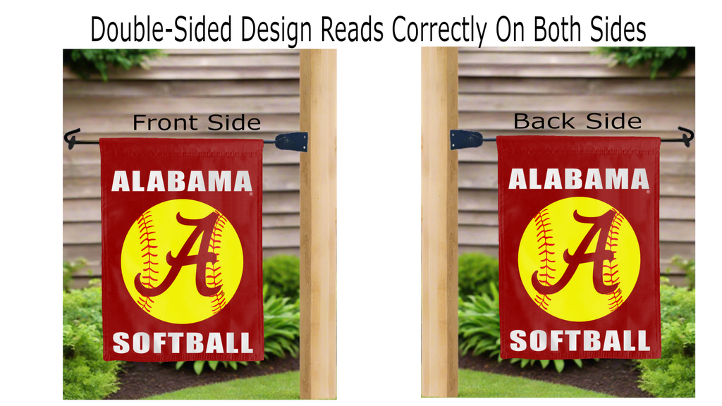 University of Alabama - Softball Double Sided Garden Flag