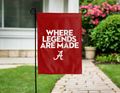 Alabama Where Legends Are Made Double Sided Garden Flag