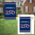 America 250 2 Sided Blue Garden Flag