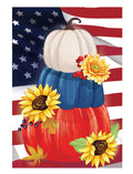 American Pumpkin Stack 2 Sided Banner