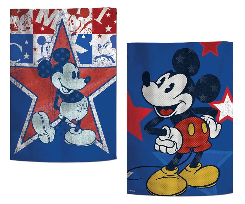 Americana Mickey Mouse Garden Flag 2 Sided