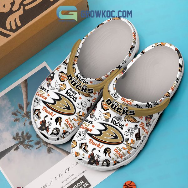 Anaheim Ducks Let's Go Ducks Clogs Crocs