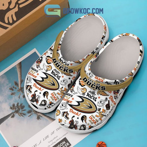 Anaheim Ducks Let's Go Ducks Clogs Crocs