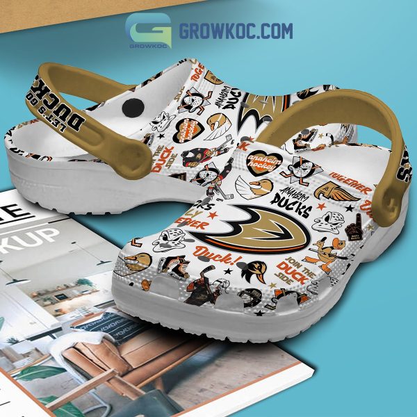 Anaheim Ducks Let's Go Ducks Clogs Crocs