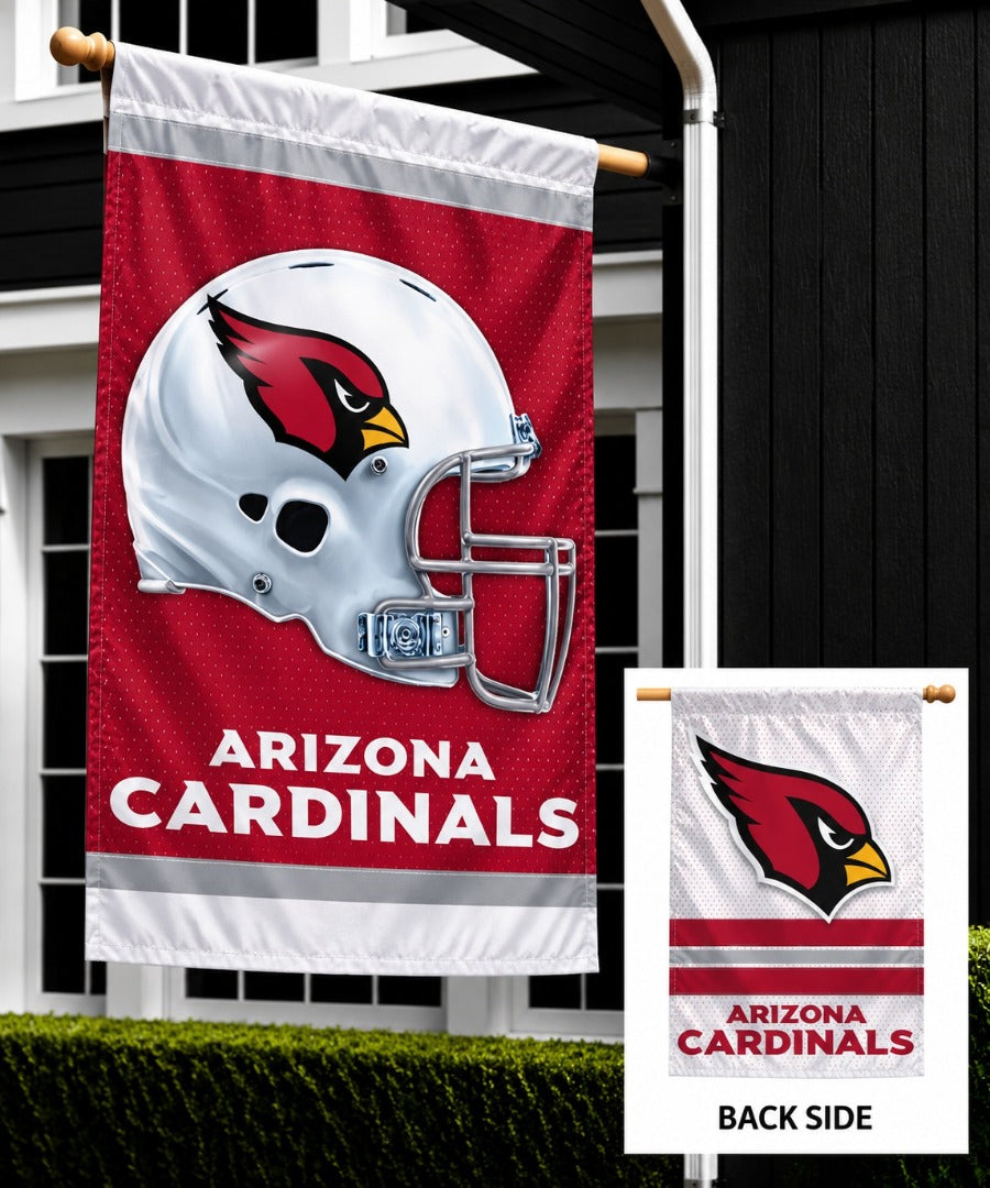 Arizona Cardinals 2 Sided Banner Double Logo
