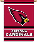 Arizona Cardinals Flag 2 Sided Vertical House Banner