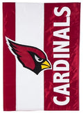 Arizona Cardinals Garden Flag 2 Sided Applique Embellished