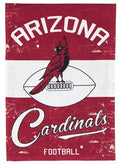 Arizona Cardinals Garden Flag Distressed Throwback Logo