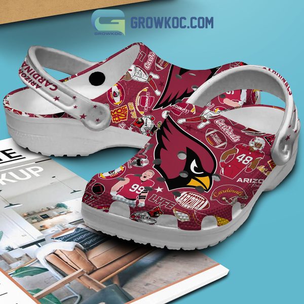 Arizona Cardinals Peace Love Cardinals Clogs Crocs
