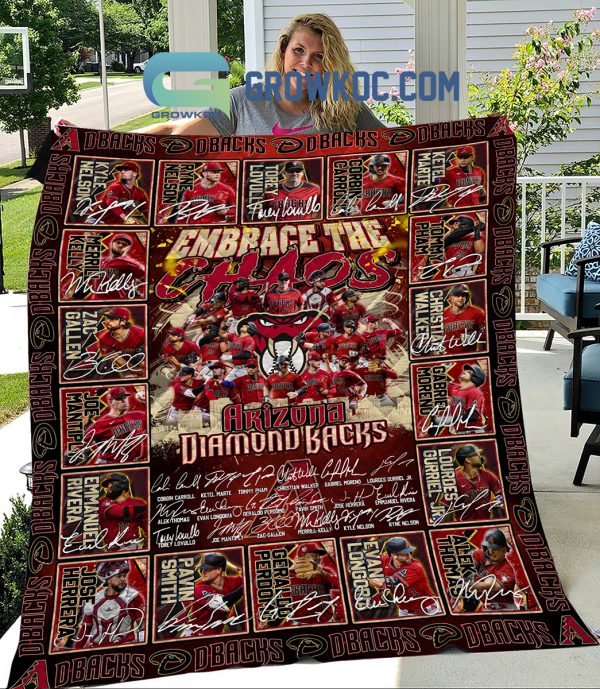 Arizona Diamondbacks Embrace The Chaos Fleece Blanket Quilt