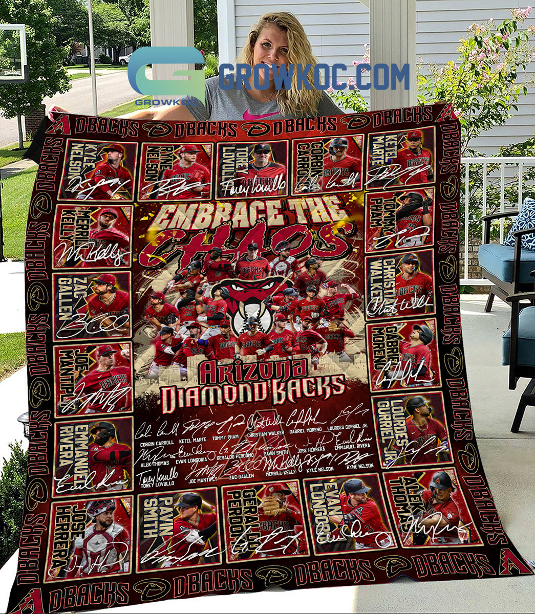 Arizona Diamondbacks Embrace The Chaos Fleece Blanket Quilt