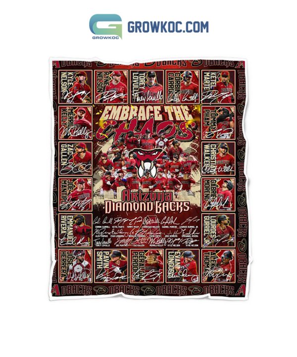 Arizona Diamondbacks Embrace The Chaos Fleece Blanket Quilt