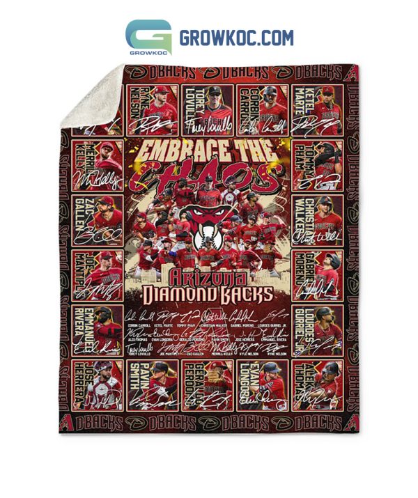 Arizona Diamondbacks Embrace The Chaos Fleece Blanket Quilt