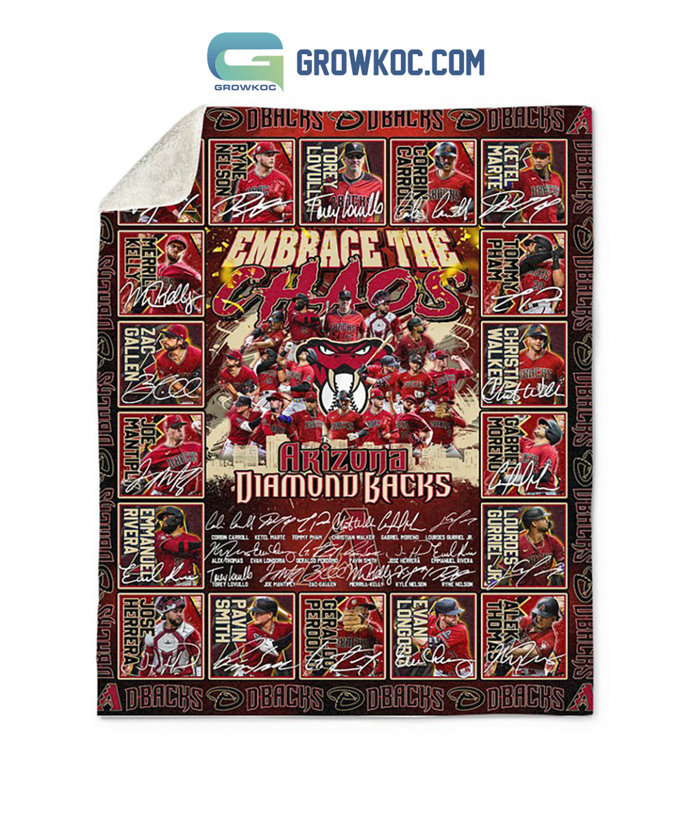 Arizona Diamondbacks Embrace The Chaos Fleece Blanket Quilt