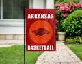 University of Arkansas Razorbacks Basketball Double Sided Garden Flag