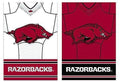 Arkansas Razorbacks Garden Flag 2 Sided Jersey